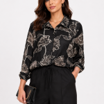 Ensemble Élégance Noire Fleurie