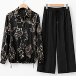 Ensemble Élégance Noire Fleurie