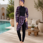 Purple Eclipse Burkini Set