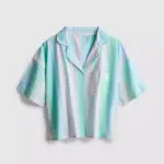 Ensemble pyjama rayé pastel – Chemise & Short