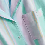 Ensemble pyjama rayé pastel – Chemise & Short