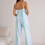 Ensemble pyjama pastel rayé