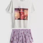Pyjama short à imprimé Gang de requins