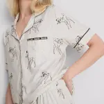 Disney's Bambi Striped Boyfriend Shorty Pyjamas