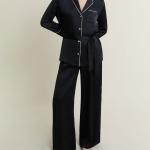Pyjama élégant 2 pièces en satin S2501-C