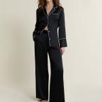 Pyjama élégant 2 pièces en satin S2501-C