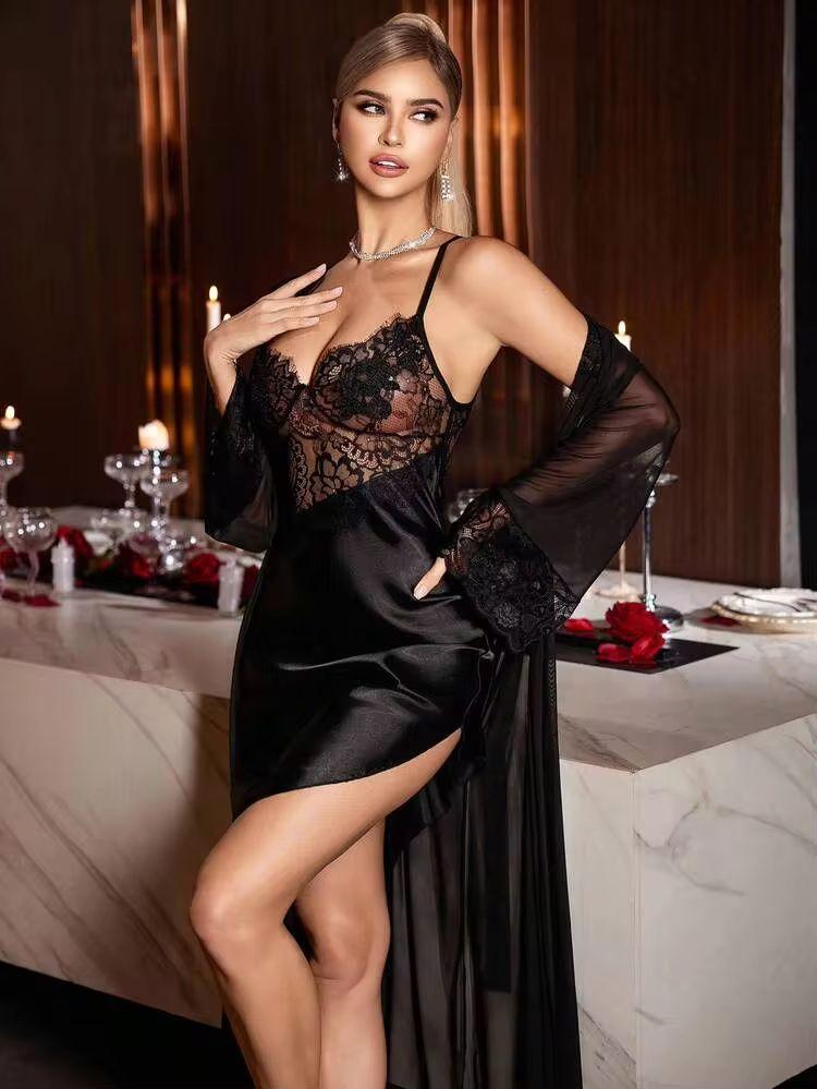 SilkySpell 2 pièces Ensemble de nuisette SD1045#